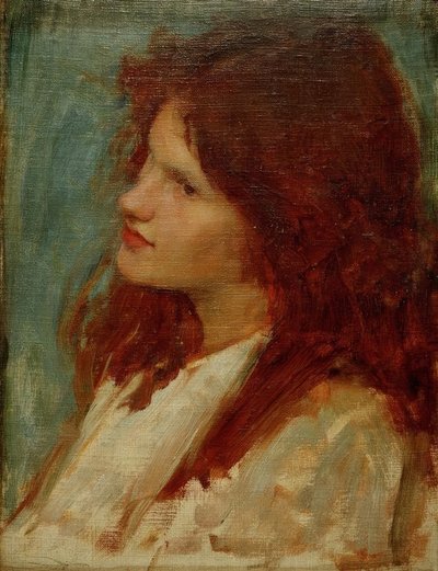 Head of a Girl by John William Waterhouse